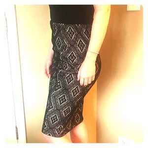 Black lace pencil skirt Renee C.
